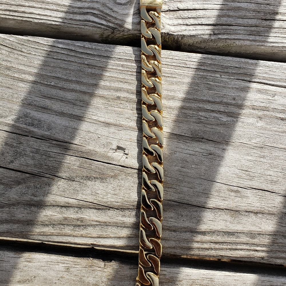 Mens gold bracelet